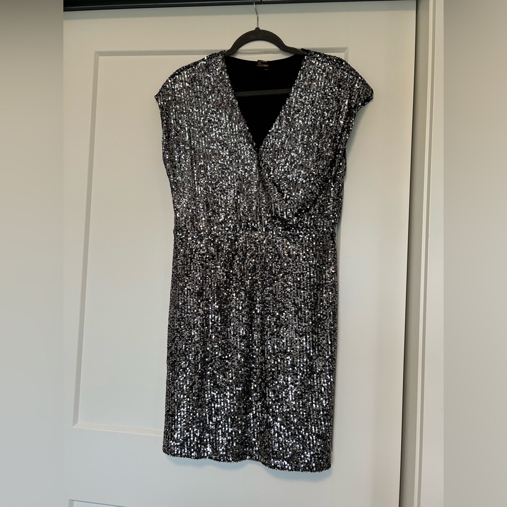 Reitmans Shimmering Black Sequin Dress